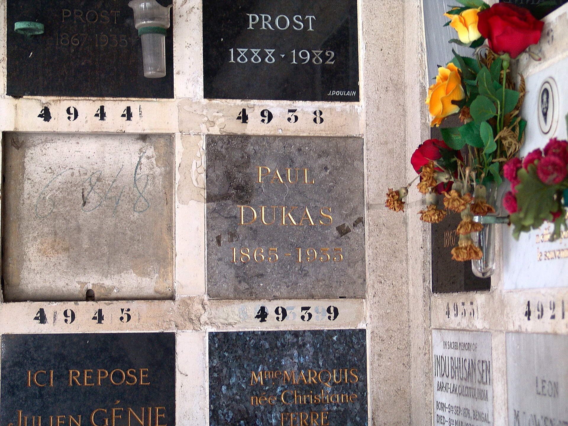 Imagem de referência de Paul Dukas, descrito nos dados abertos como compositor francês