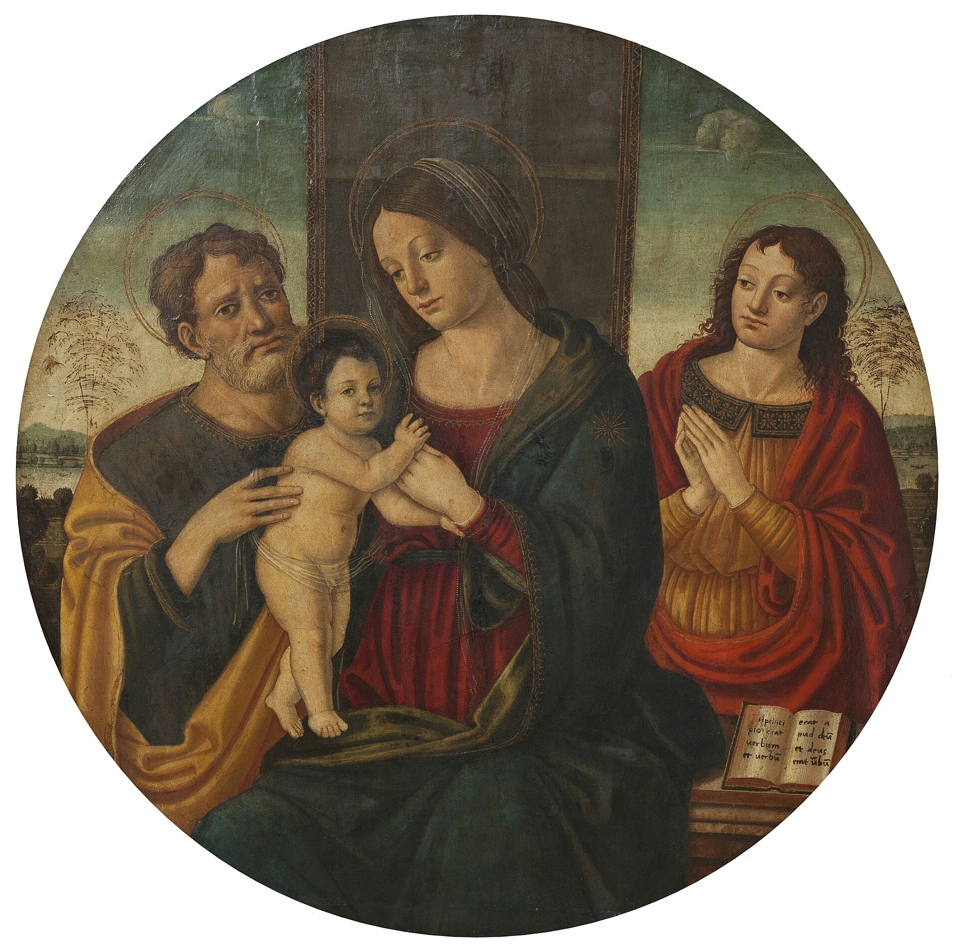 Imagem de referência de São José e o Menino, descrito nos dados abertos como pintura de Josefa de Óbidos