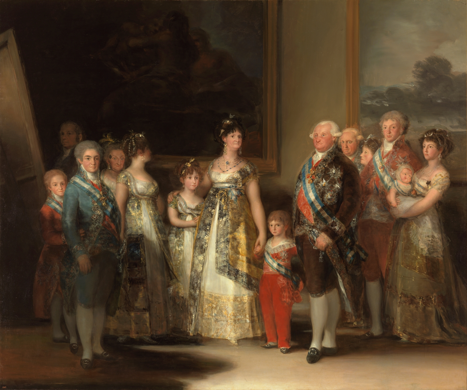 Imagem de referência de Carlos IV e Sua Família, descrito nos dados abertos como pintura de Francisco de Goya