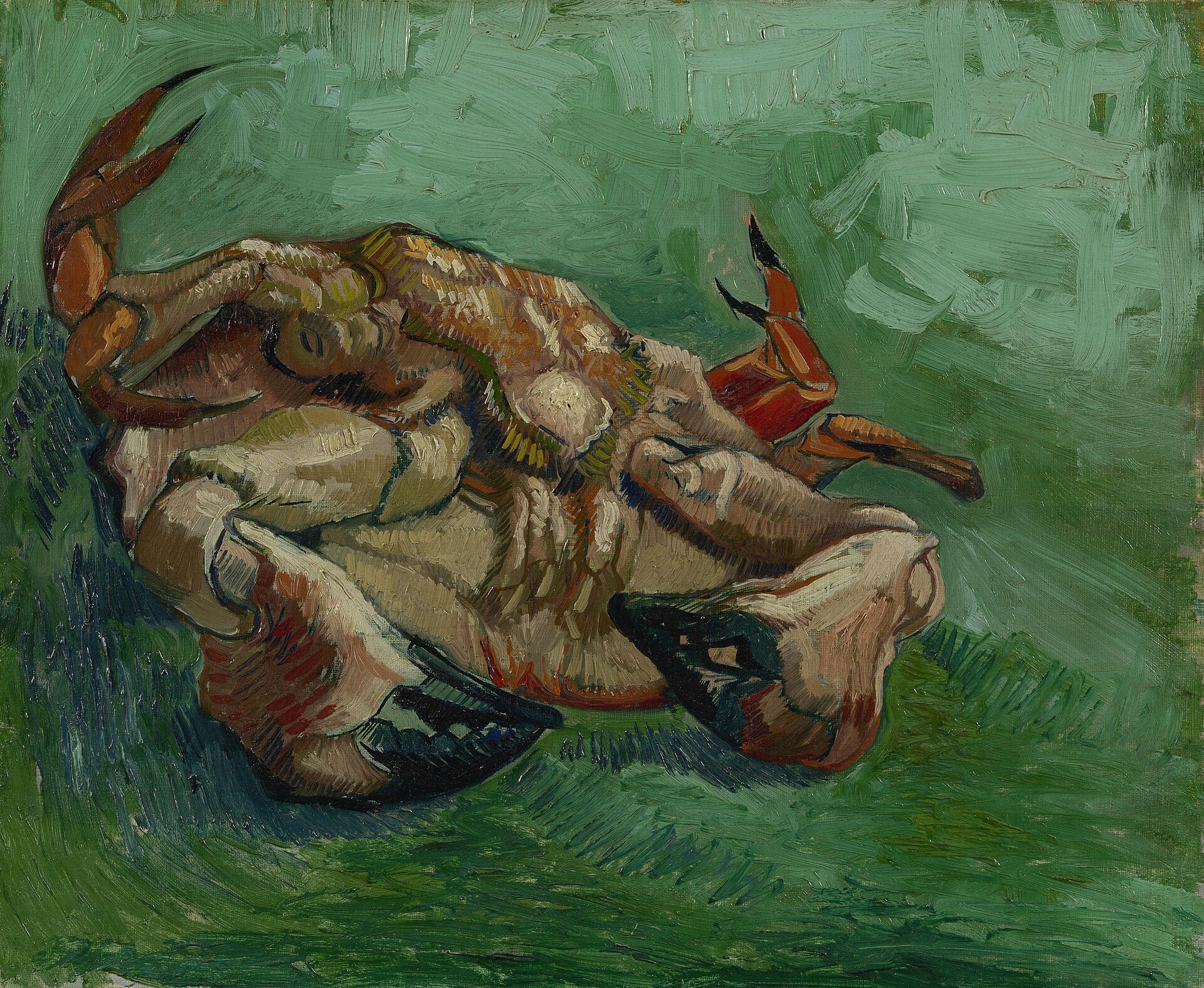 Imagem de referência de Caranguejo de Costas, descrito nos dados abertos como pintura de Vincent van Gogh
