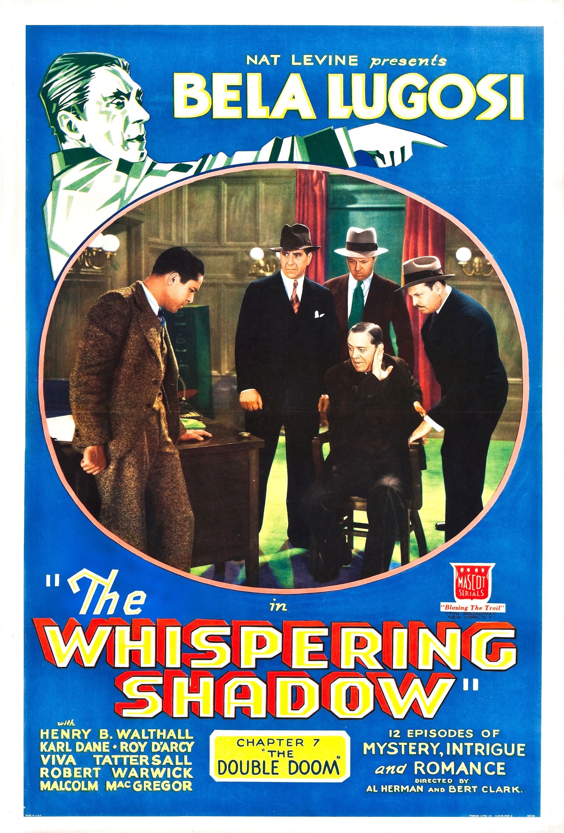 Imagem de referência de The Whispering Shadow, descrito nos dados abertos como filme de 1933 dirigido por Colbert Clark