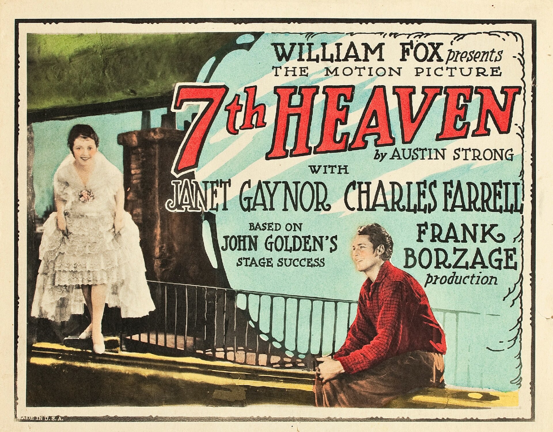 Imagem de referência relacionada a Seventh Heaven, item descrito como filme estadunidense de 1927, do gênero drama, dirigido por Frank Borzage