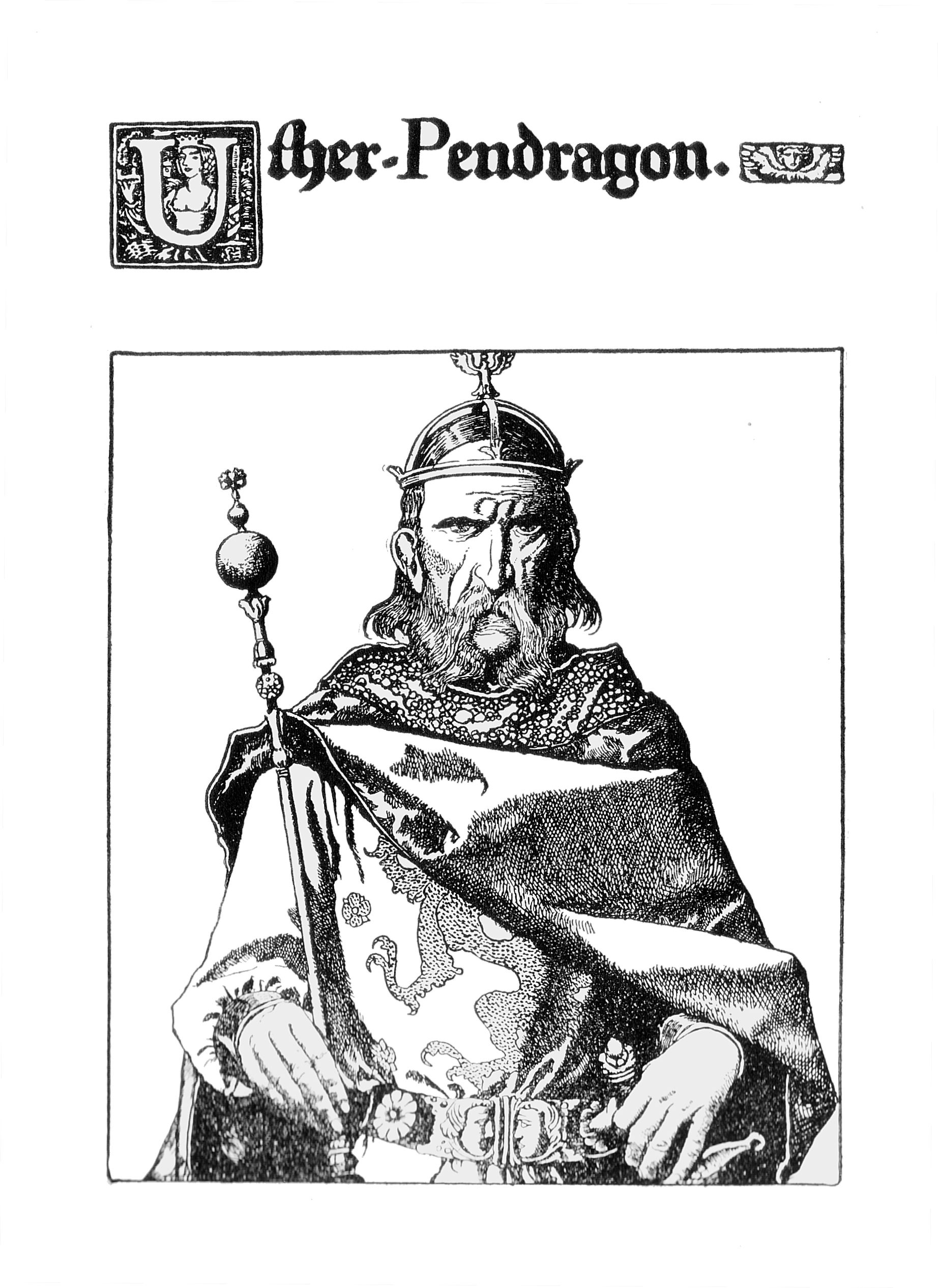 Imagem de referência de Uther Pendragon, descrito nos dados abertos como pai do Rei Arthur na lenda arturiana