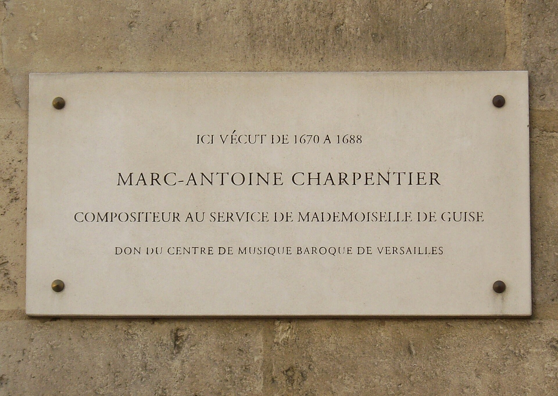 Imagem de referência relacionada a Marc-Antoine Charpentier, item descrito como registro de referência sobre Marc-Antoine Charpentier, organizado a partir de dados estruturados abertos