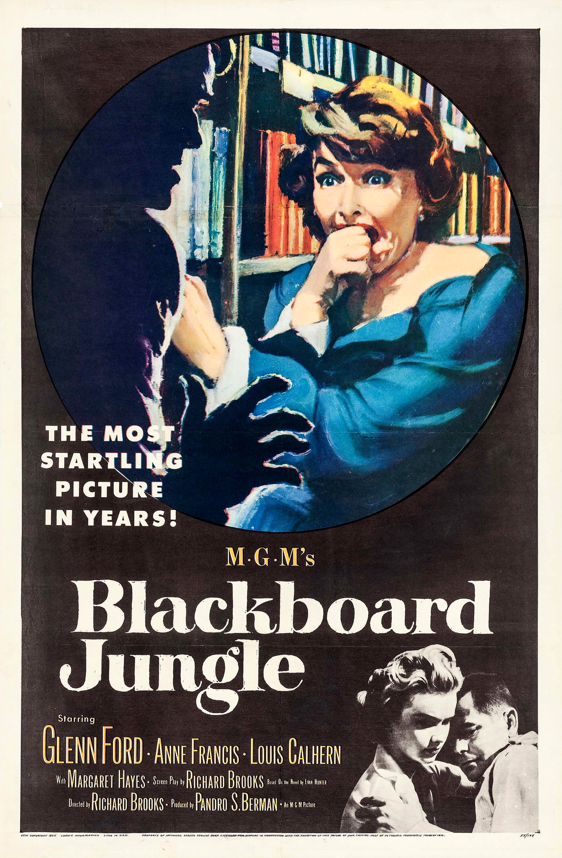 Imagem de referência de Blackboard Jungle, descrito nos dados abertos como filme de 1955 dirigido por Richard Brooks