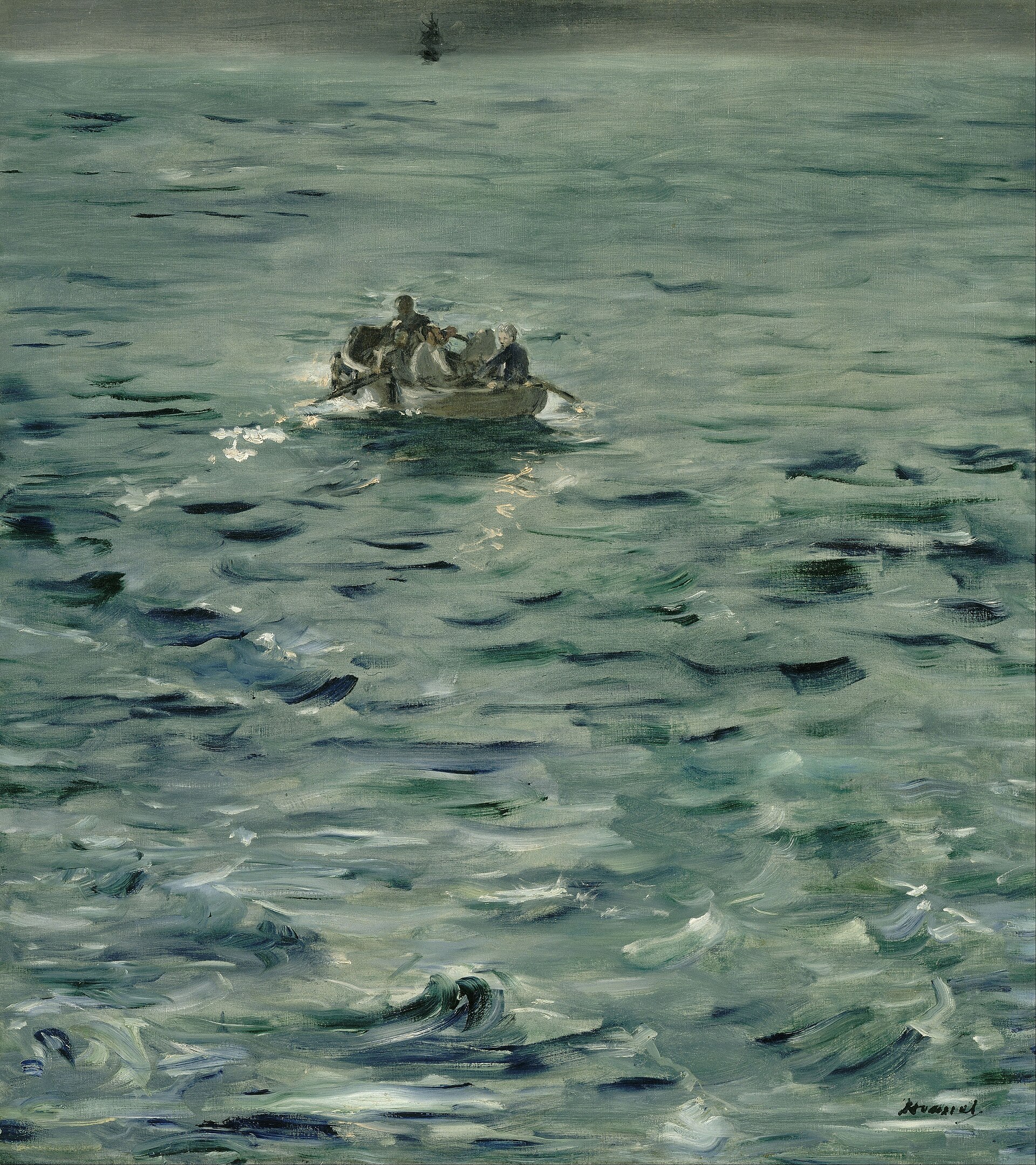 Imagem de referência de Fuga de Rochefort, descrito nos dados abertos como pintura de Édouard Manet