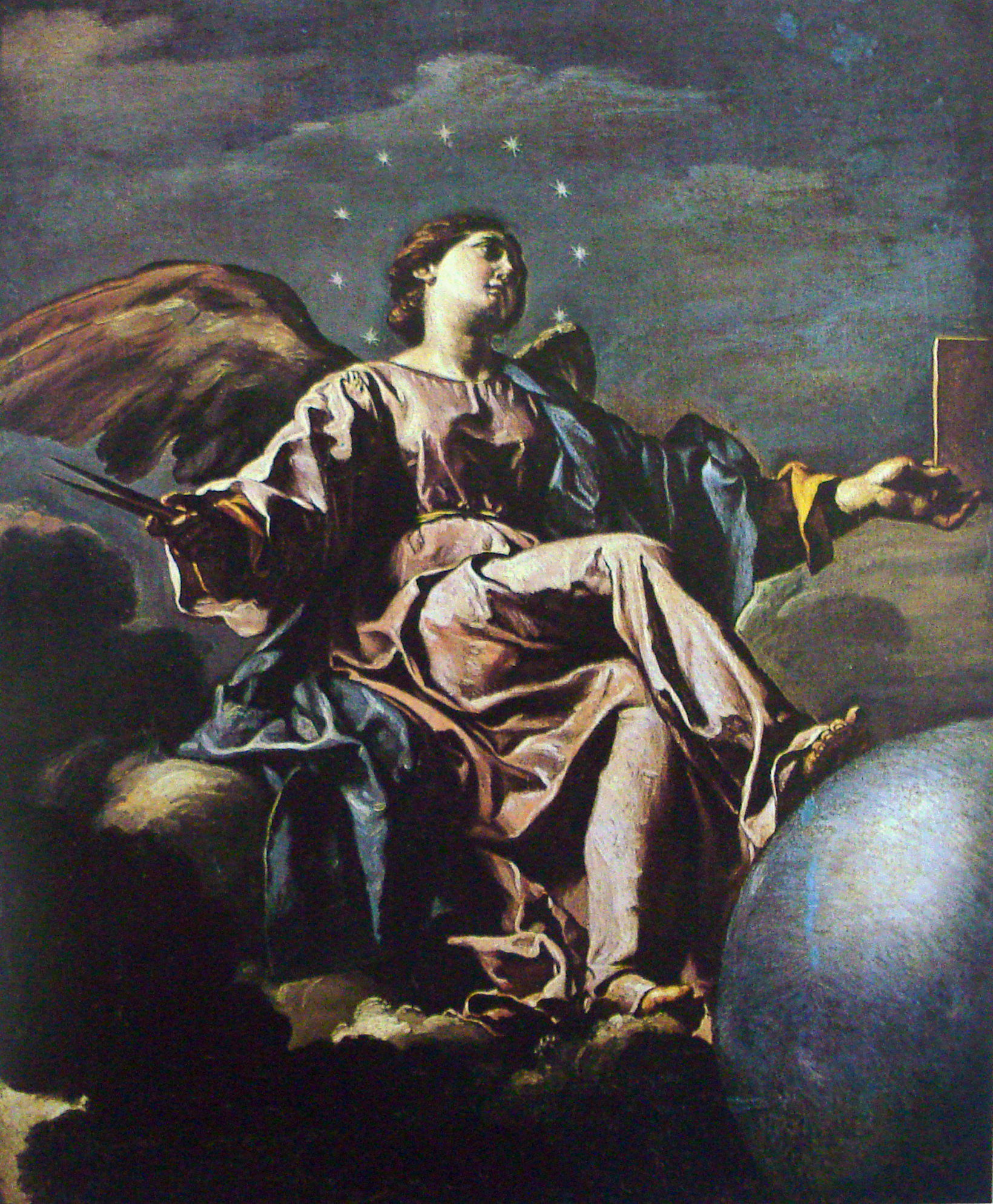 Imagem de referência de Alegoria da Astronomia (Urânia), descrito nos dados abertos como pintura de Francesco Cozza