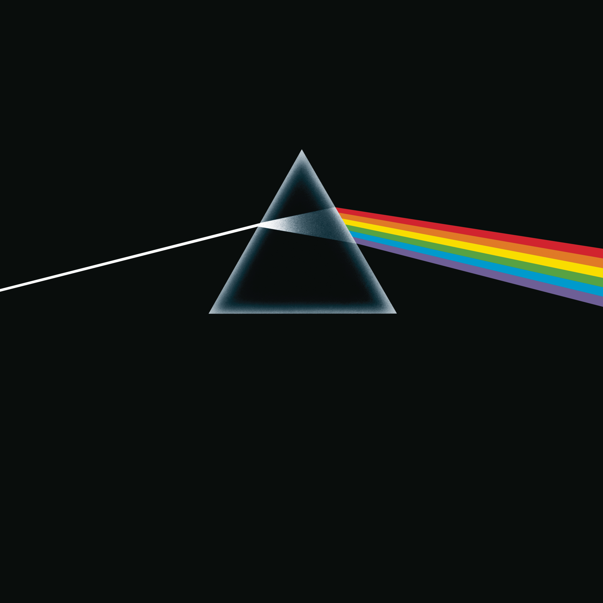 Imagem de referência relacionada a The Dark Side of the Moon, item descrito como oitavo álbum da banda Pink Floyd