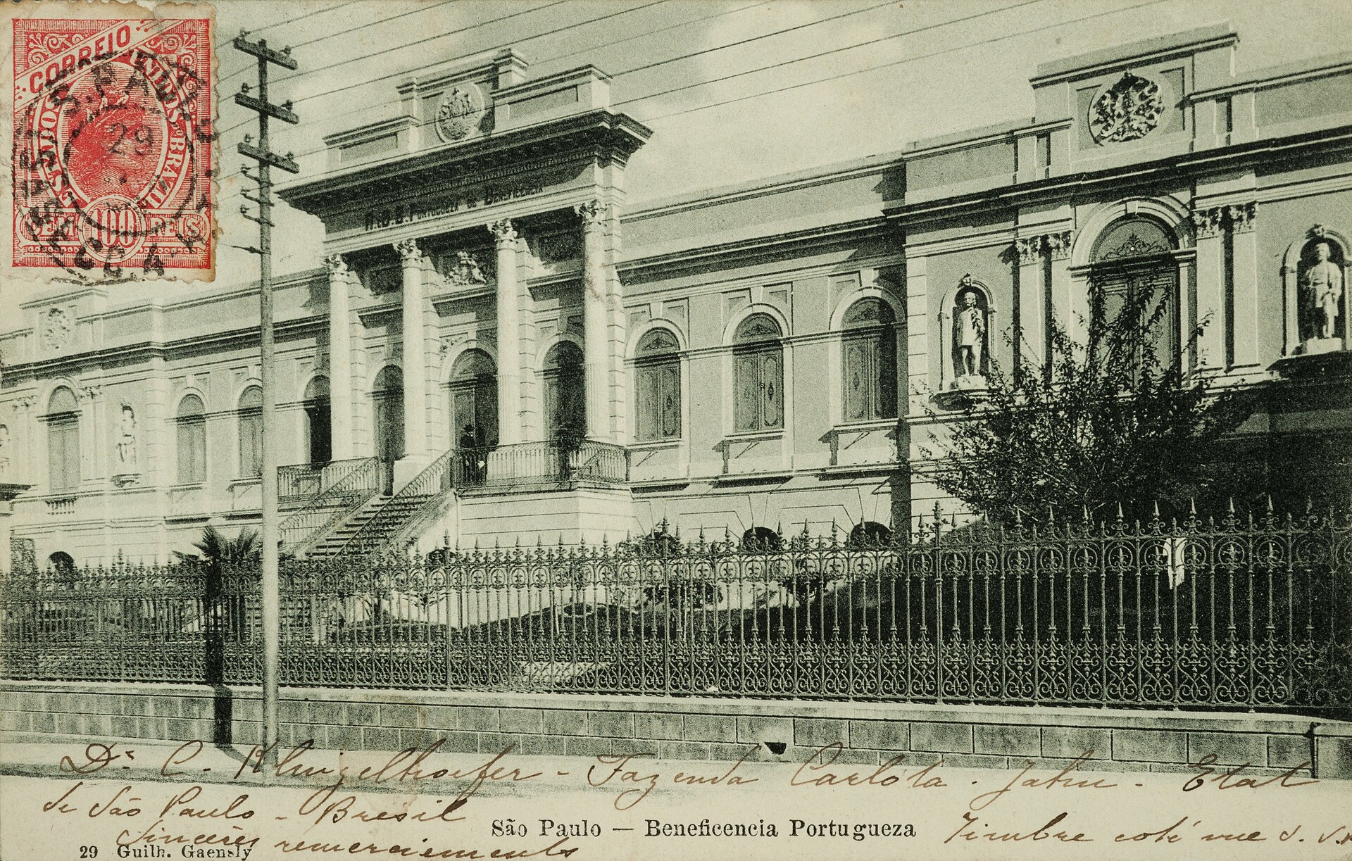 Imagem de referência de São Paulo - Beneficencia Portugueza, descrito nos dados abertos como obra de Guilherme Gaensly, diferente de Q49900282