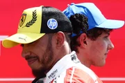 Kimi Antonelli e Lewis Hamilton, rivais na Fórmula 1