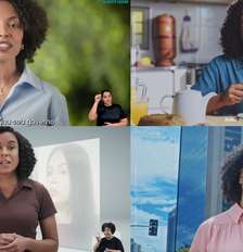 As atrizes nos programas eleitorais de Lula, Flávio e Caiado: tentativa de fazer a eleitora se identificar com a mensagem Foto: Reproduções/TV