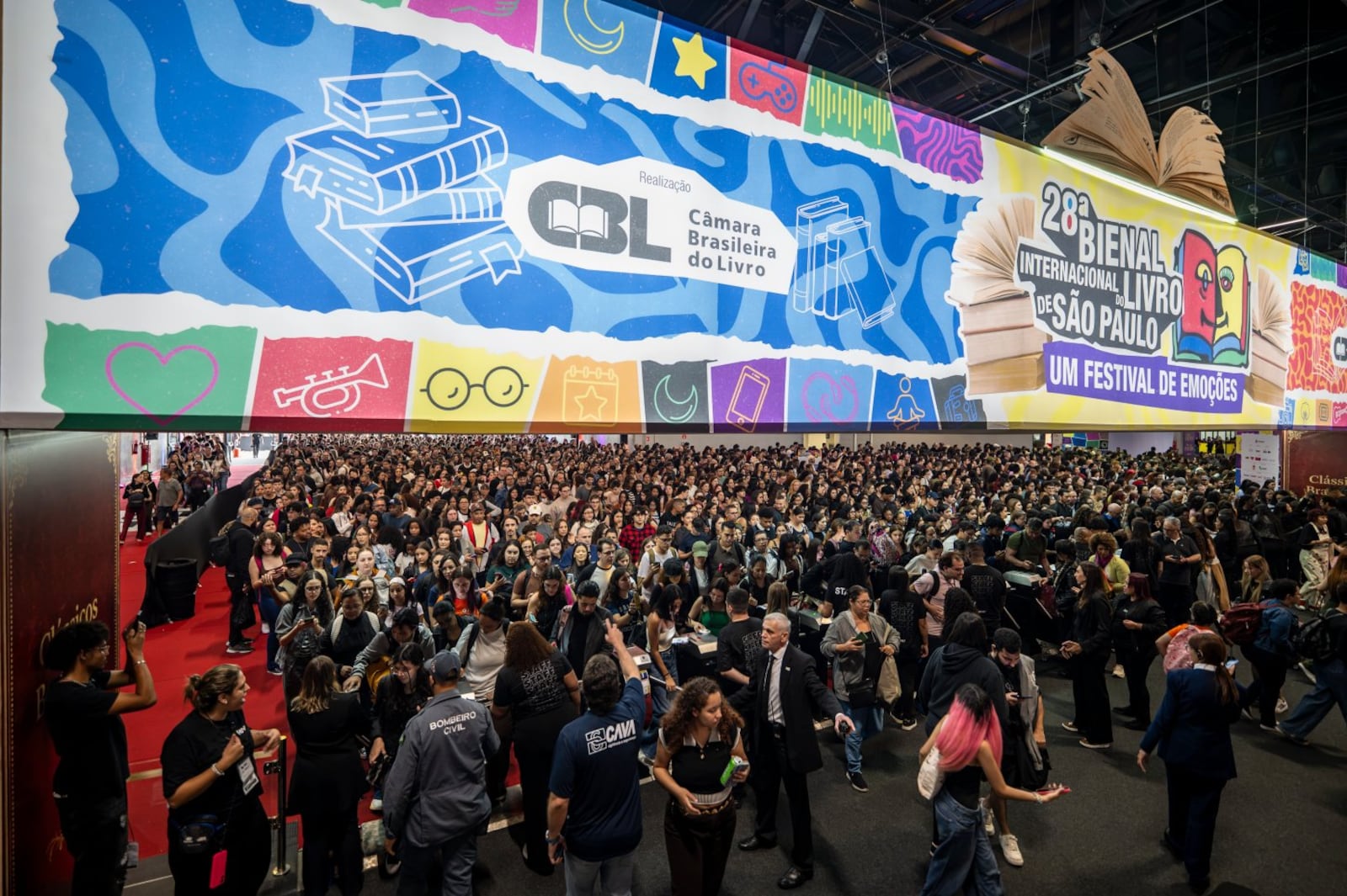 Entrada da 28ª Bienal Internacional do Livro de São Paulo Divulgação/Bienal Internacional do Livro de São Paulo