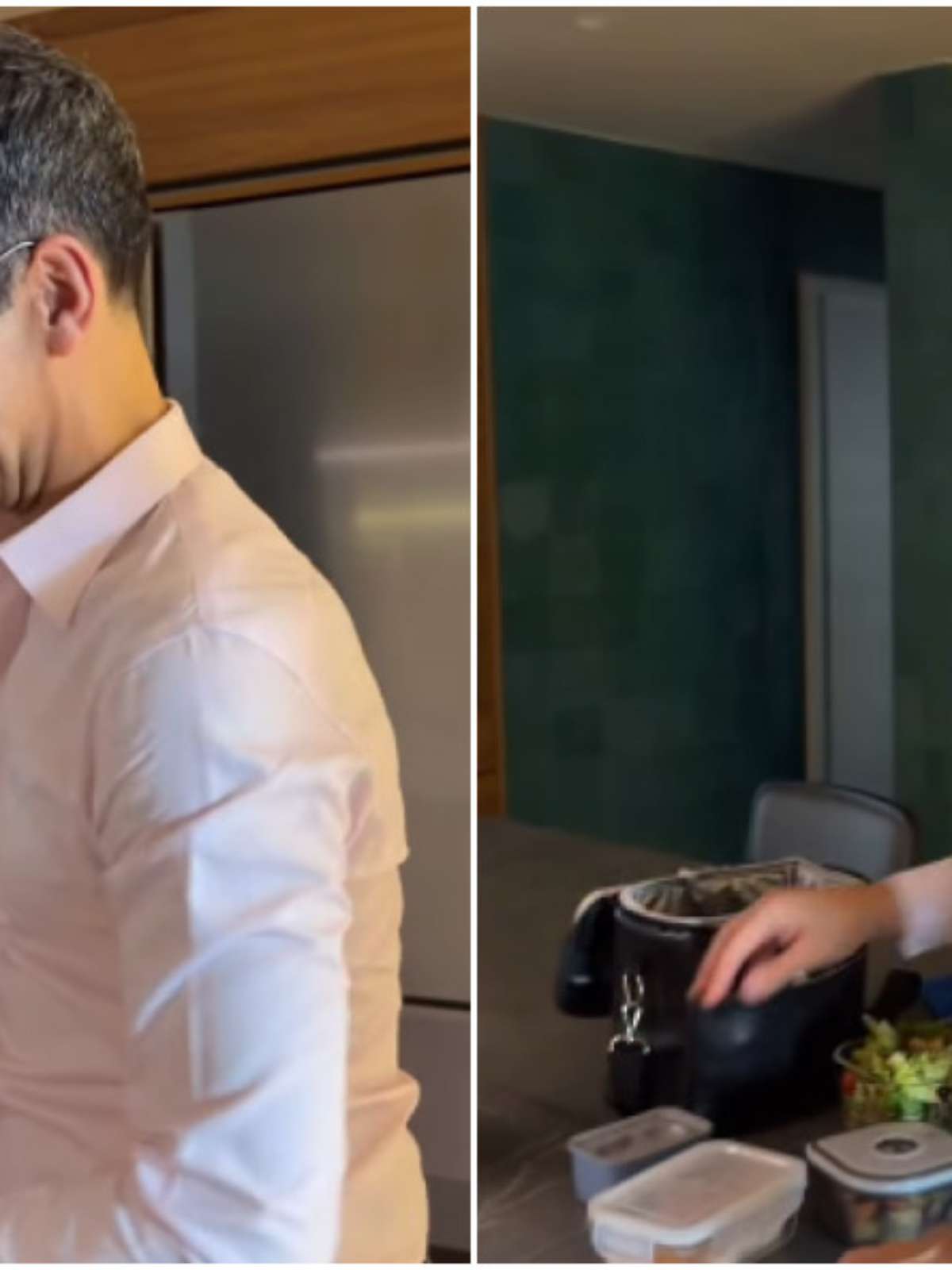 César Tralli mostra o que leva na marmita para plantão na Globo durante as eleições