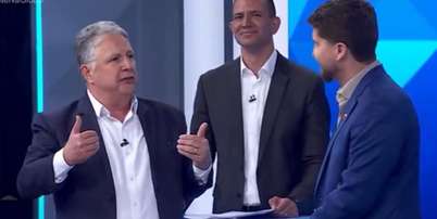 Anthony Garotinho fez adversários rirem ao mencionar programa "Leitinho Feliz" Foto: Reprodução/Globo