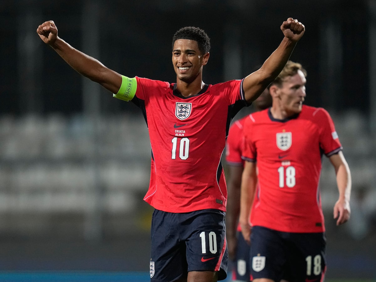 Inglaterra goleia Croácia por 7 a 0 diante de festa de torcida mirim croata na Liga das Nações