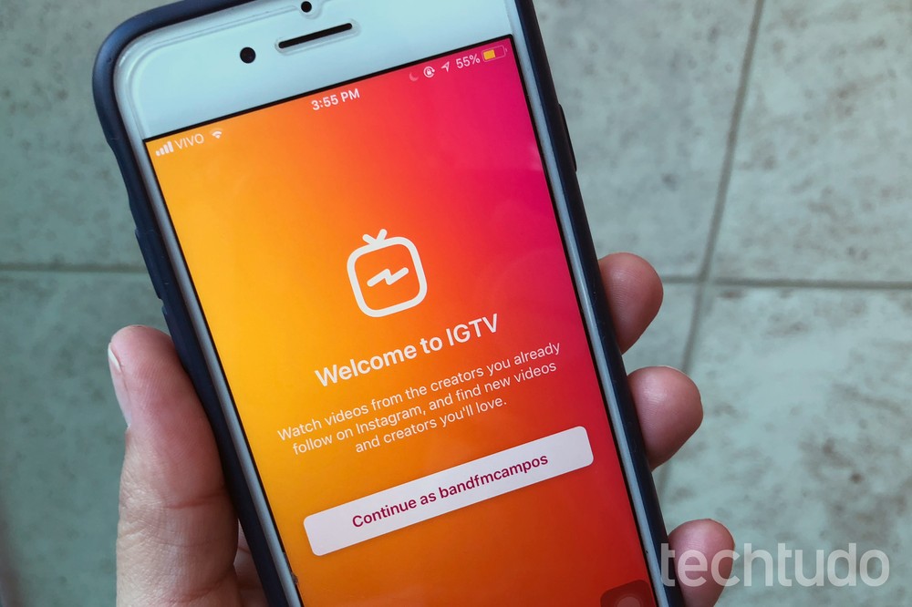 Instagram lançou o IGTV em junho de 2018 para receber vídeos verticais mais longos — Foto: Nicolly Vimercate/TechTudo