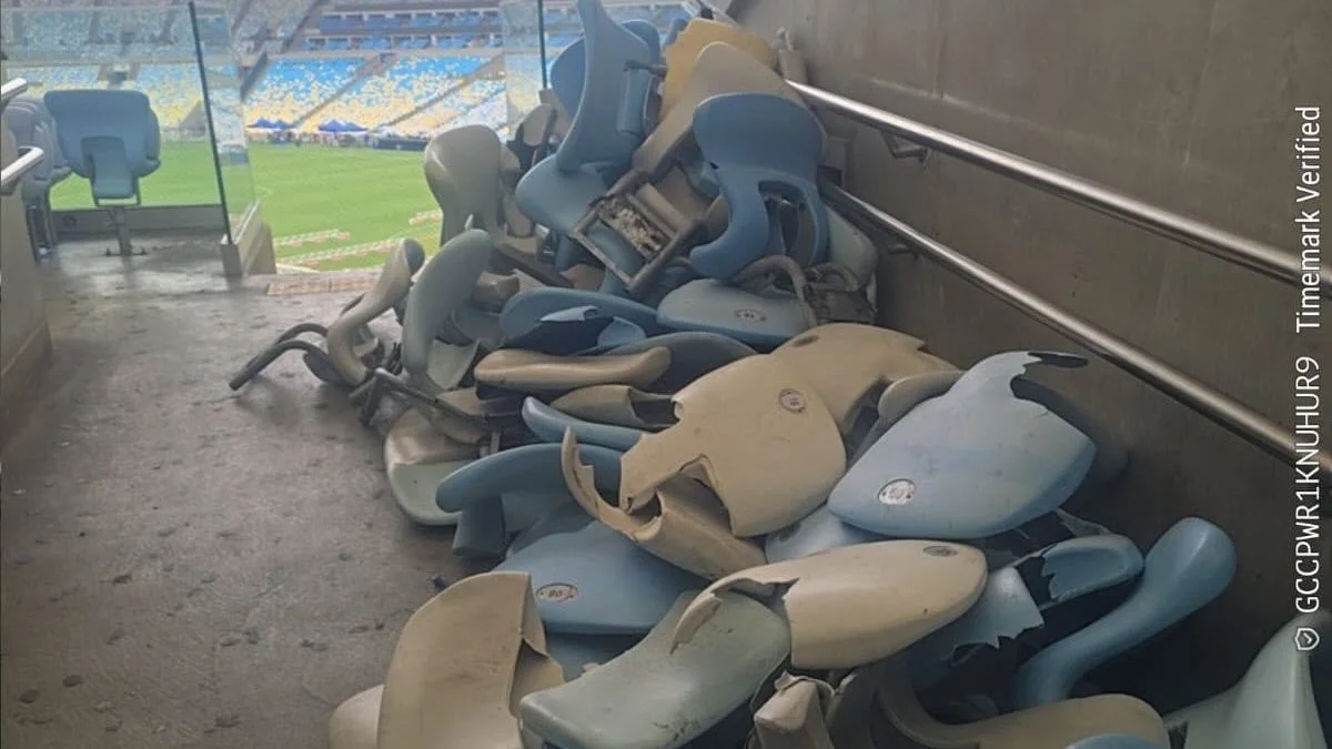 Maracanã teve quase 500 cadeiras quebradas e prejuízo de mais de R$ 300 mil