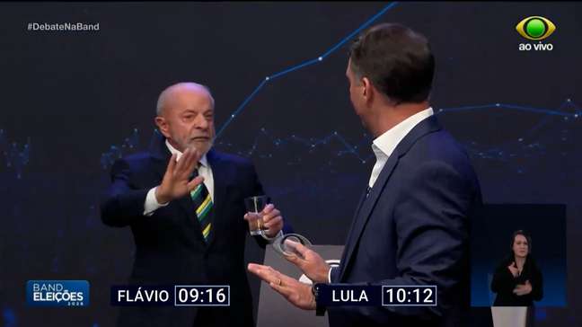 Checamos o debate entre Lula e Flávio na Band; veja o resultado
