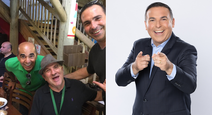 Reinaldo Gottino relembra encontro com ícones do rádio no Brasil: ‘Três feras na foto!’
