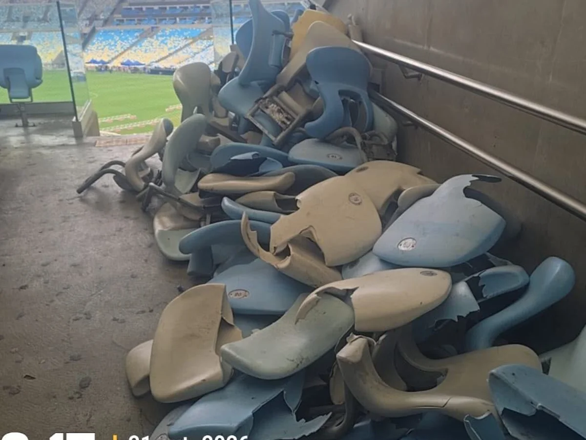 Maracanã teve quase 500 cadeiras quebradas e prejuízo de mais de R$ 300 mil