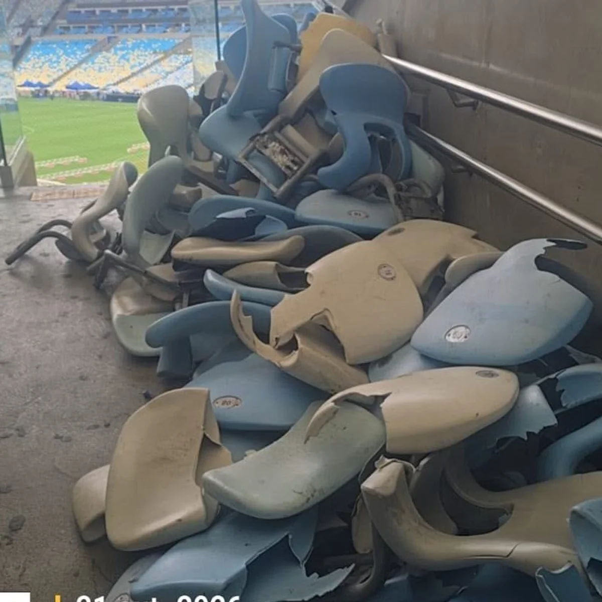 Maracanã teve quase 500 cadeiras quebradas e prejuízo de mais de R$ 300 mil