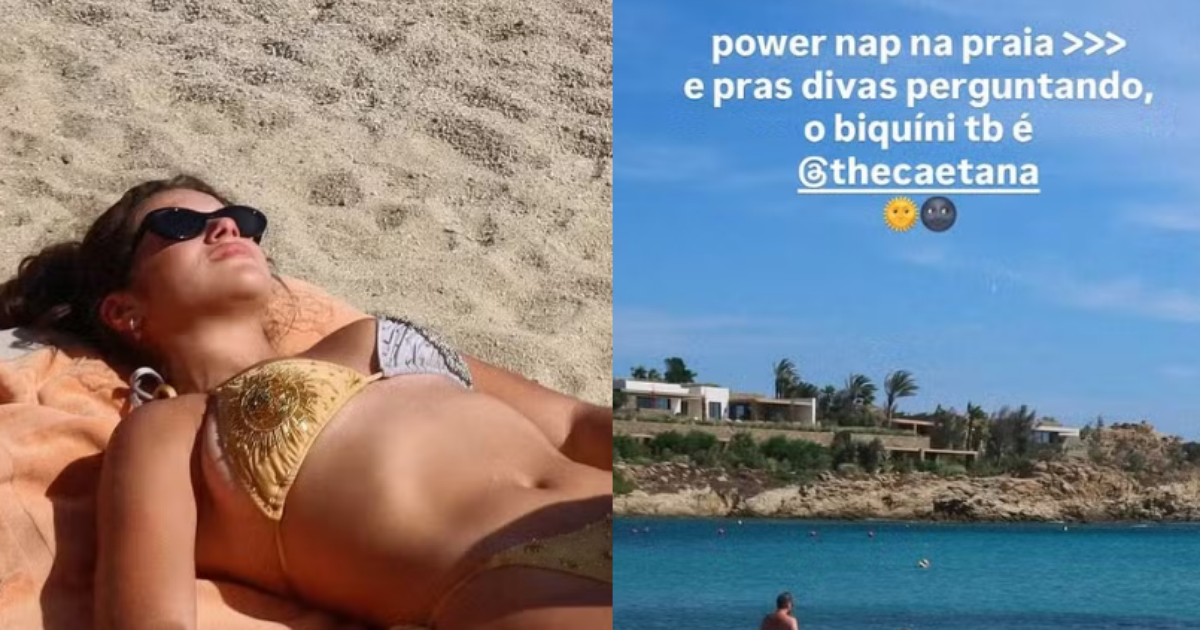Maísa Silva posta foto praticando 'power nap' em praia; Entenda a técnica e seus benefícios