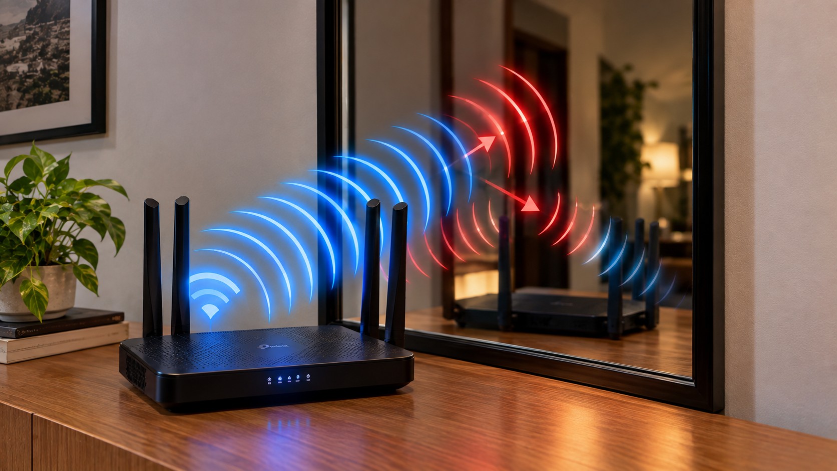 Espelho perto do roteador? O erro que pode estar arruinando seu Wi-Fi