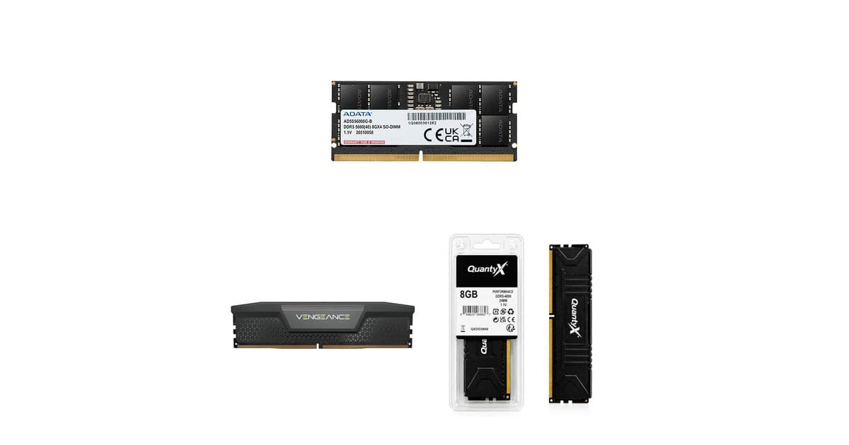 Hora de turbinar seu PC: as melhores memórias RAM DDR5 em promoção na Amazon
