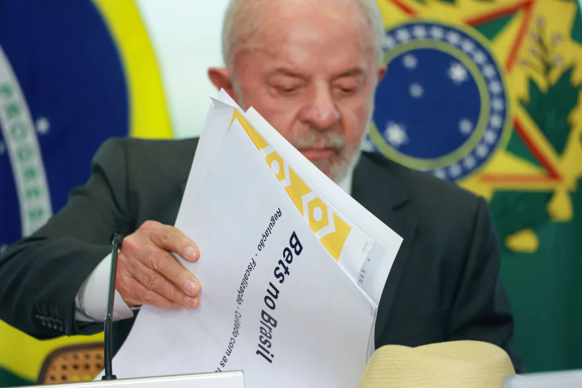 Presidente Lula durante audiência sobre bets no Palácio do Planalto