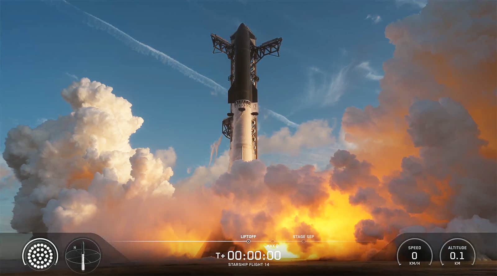 SpaceX tentará capturar Starship e seu propulsor em pleno voo pela primeira vez