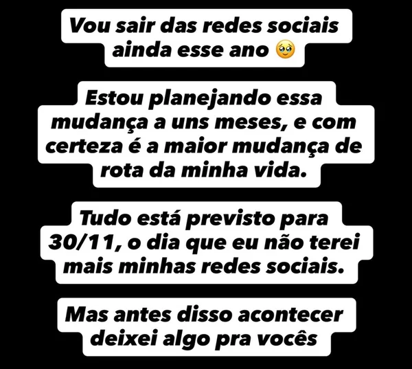Viih Tube anuncia data para desativar redes sociais: "Pra sempre"