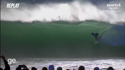 Griffin Colapinto consegue belo tubo, tira 8.17 e lidera final contra Medina em Peniche